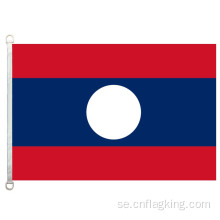 Laos nationella flagga 90 * 150 cm 100% polyster